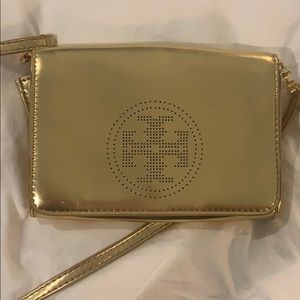 Tory Burch Metallic Gold Crossbody